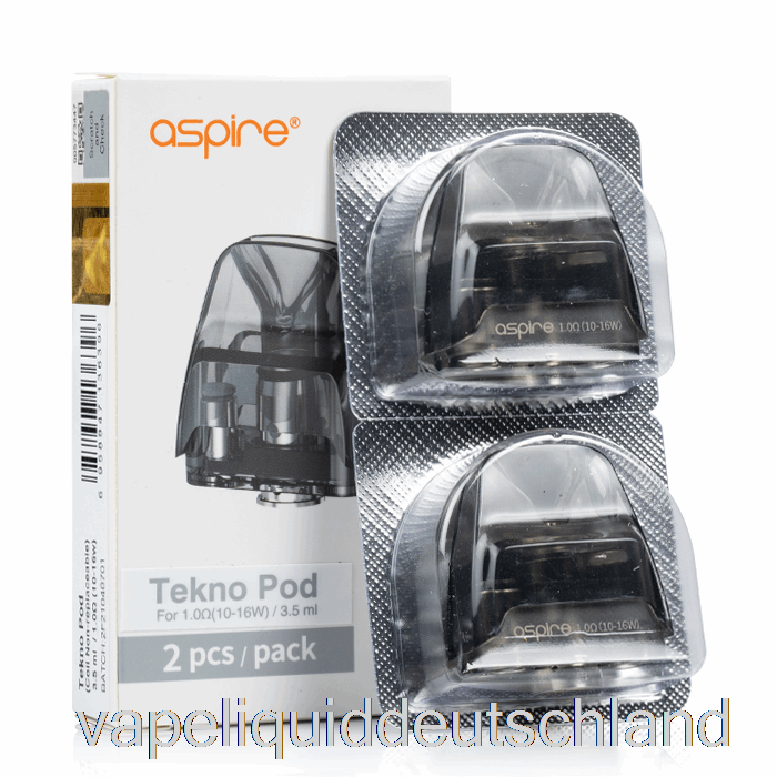 Aspire Tekno Ersatz-Pods [nicht Austauschbare Spule] 3,5 Ml Tekno Pod – 1,0 Ohm Vape Deutschland
